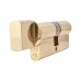 Eurospec 5 Pin 60mm Euro Thumbturn Cylinder - 30mm Turn + 30mm - Polished Brass - Keyed Alike