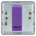 Knightsbridge 5-150W 1 Gang 2 Way Push On/Off Rotary Flat Intelligent LED Dimmer Switch - Ant Brass