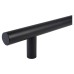 Exel 30mm T-Bar Door Pull Handle - Bolt Fix - 600mm Centres - Matt Black