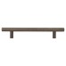 Exel 12mm T-Bar Cabinet Pull Handle - 160mm Centres - Brushed Pewter Effect