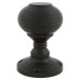 Exel Reeded Beehive Mortice Door Knob - 60mm Rose Diameter - Matt Black 