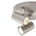 Forum Inlight Harvey 3 Light Circular Ceiling Spotlight - Satin Nickel
