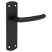 Exel Matt Black Arched Latch Door Handle - 172 x 44mm
