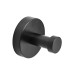 Croydex Epsom Flexi-Fix Single Robe & Towel Hook - 50.5 x 54 x 54mm - Matt Black