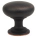 Exel Domed Round Cabinet Knob - 30mm Diameter - Brushed Oil Rubbed Bronze