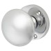 Exel Round Mortice Door Knob Kit - 60mm Rose Diameter - Polished Chrome