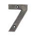 Olde Forge 78mm Screw Fix Door Numeral - 7 - Pewter