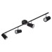 Forum Inlight Harvey 4 Light Ceiling Spotlight Bar - Matt Black