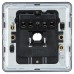 Knightsbridge 20A Screwless Flat Plate Flex Outlet Plate - Matt Black