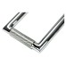 From The Anvil Brompton Rectangular Knurled Door Knocker - 145 x 90mm - Polished Chrome
