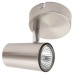 Forum Inlight Harvey Single Circular Ceiling Spotlight - Satin Nickel