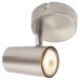 Forum Inlight Harvey Single Circular Ceiling Spotlight - Satin Nickel