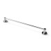 Fitzroy of London Style Round Towel Bar - 46 x 450 x 50mm - Polished Chrome