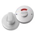 Anti-Bacterial Bathroom Turn & Release with Indicator - 50mm Diameter - Satin Stainless Steel