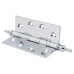 Finial Washered Butt Door Hinge - 100 x 75 x 2mm - Polished Chrome - Pair