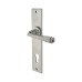 Olde Forge Pewter Long Plate Euro Lock Door Handle - Long Plate - York Range - 241 x 48mm
