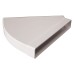 Manrose 45° Flat Bend - 300 x 25mm - White