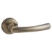 Exel Antique Brass Door Handles on Round Rose - Rochester Range 