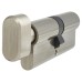 Exel 5 Pin 80mm Euro Thumbturn Cylinder - 40mm Turn + 40mm - Satin Nickel - Keyed to Differ
