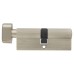 Exel 5 Pin 80mm Euro Thumbturn Cylinder - 40mm Turn + 40mm - Satin Nickel - Keyed to Differ