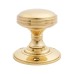 Exel Oxford Rimmed Mortice Door Knob - 69mm Rose Diameter - Polished Brass