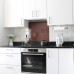 Exel Aluminium Kitchen Splashback - 600 x 750mm - Gloss Chocolate