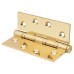 Performance Ball Bearing Butt Door Hinge - 100 x 75 x 3mm - Polished Brass - Pair