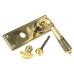 From The Anvil Aged Brass Reeded Bathroom Door Handle - 152 x 50mm