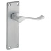 Exel Satin Chrome Budget Scroll Latch Door Handle - Mia Range - 153 x 42mm
