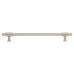 Hampstead Falmouth 12mm Knurled T-Bar Cabinet Pull Handle - 224mm Centres - Satin Nickel