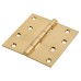Jedo Quality Projection Hinge - 102 x 102 x 3mm - Polished Brass - Pair Jedo Quality Projection Hinge - 102 x 102 x 3mm - Polished Brass - Pair