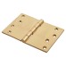 Jedo Quality Projection Hinge - 102 x 152 x 4mm - Polished Brass - Pair