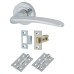 Exel Eloise Latch Door Handle on Rose Kit - Polished Chrome Exel Eloise Latch Door Handle on Rose Kit - Polished Chrome