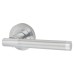 Exel Bella Latch Door Handle on Rose Kit - Polished/Satin Chrome