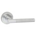 Exel Bella Latch Door Handle on Rose Kit - Polished/Satin Chrome