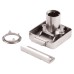 Slam Lock - 18 x 22mm - Housing Only - Polished Chrome