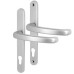 Fab & Fix Balmoral uPVC Extended Multipoint Door Handle - 92mm c/c - Satin Chrome
