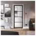 LPD Soho 4 Light Clear Glazed Pre-Finished Solid Internal Door - 2040 x 826 x 40mm - Black 