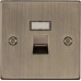 Knightsbridge 1 Gang RJ45 Data Socket - Antique Brass