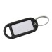 Key Ring Tag - 48 x 21mm - Black - Pack of 10