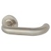 Exel Satin Stainless Steel 22mm Return to Door Handles on Round Rose