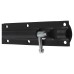  Traditional Tower Gate Bolt - Necked - 160 x 37 x 13mm - Black Japanned