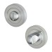 Exel Eloise Bathroom Lock Door Handle on Rose Kit - Satin Chrome