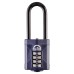 Squire Combination All Weather Extra Long Shackle Padlock - 50mm Body - 22 x 63mm Shackle - Blue
