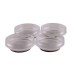 Exel Furniture Castor Cups - 65 x 23mm - Clear - Pack of 4
