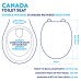 Croydex Canada Standard Close Toilet Seat - White