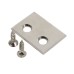 Bramah Rola Sash Window Stop Plate - 25 x 18mm - Polished Nickel
