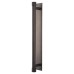 Frelan Hoxton Sturt Cabinet Handle on Fanshaw Backplate - 224mm Centres - Dark Bronze