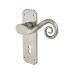 Olde Forge Pewter Monkey Tail Keyhole Lock Door Handle - 152 x 50mm
