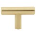 Exel 12mm T-Bar Cabinet Knob - 50 x 32mm - Satin Brass